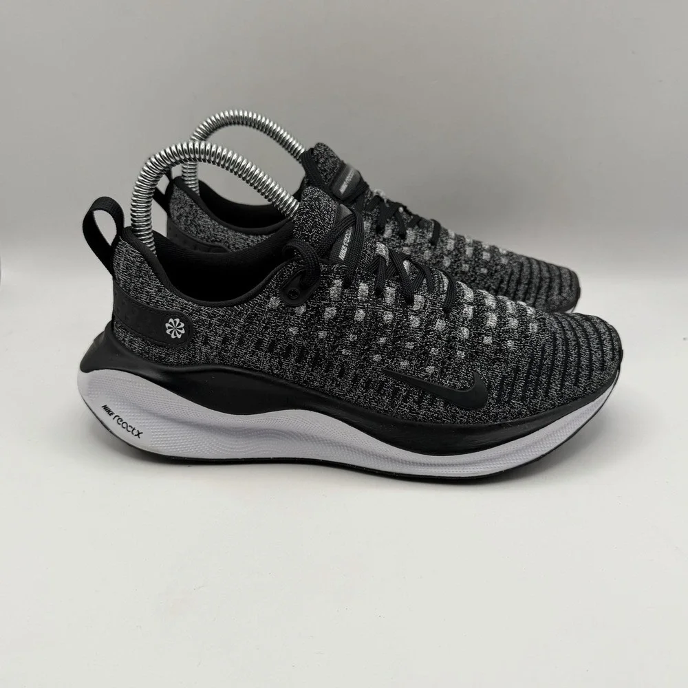 Womens Size 6 Nike ReactX Infinity Run 4 Black White Running Shoes‎ DR2670 003